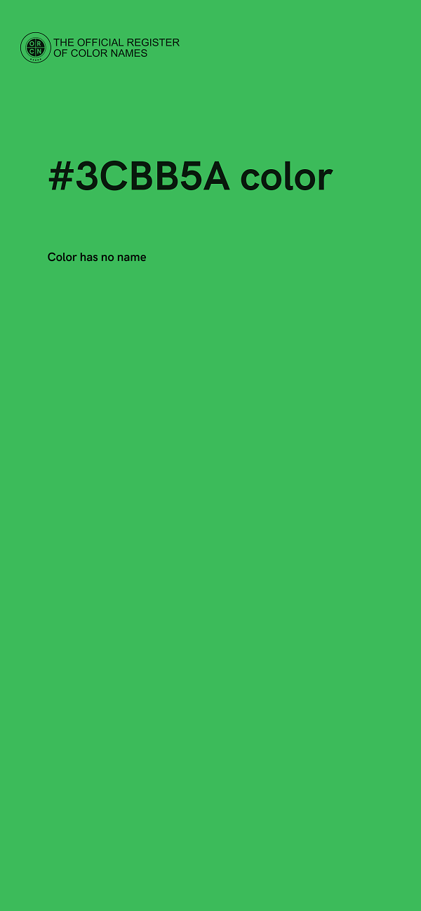 #3CBB5A color image