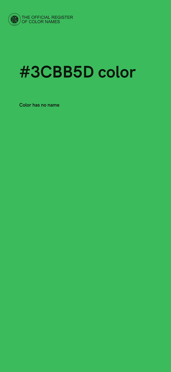 #3CBB5D color image