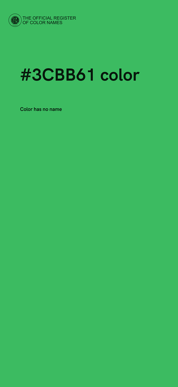 #3CBB61 color image