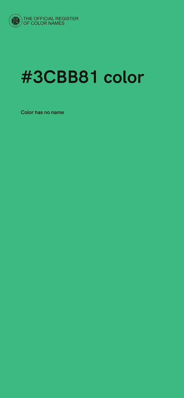 #3CBB81 color image