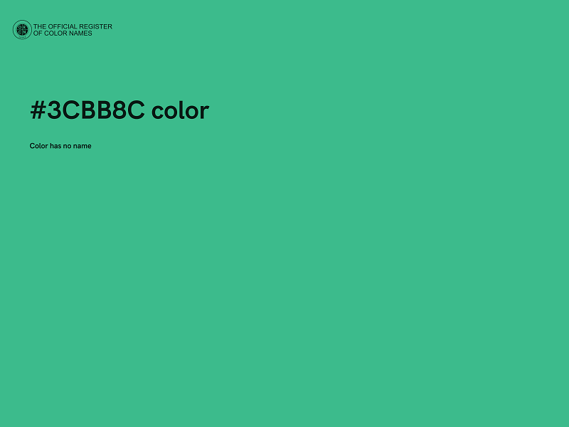 #3CBB8C color image