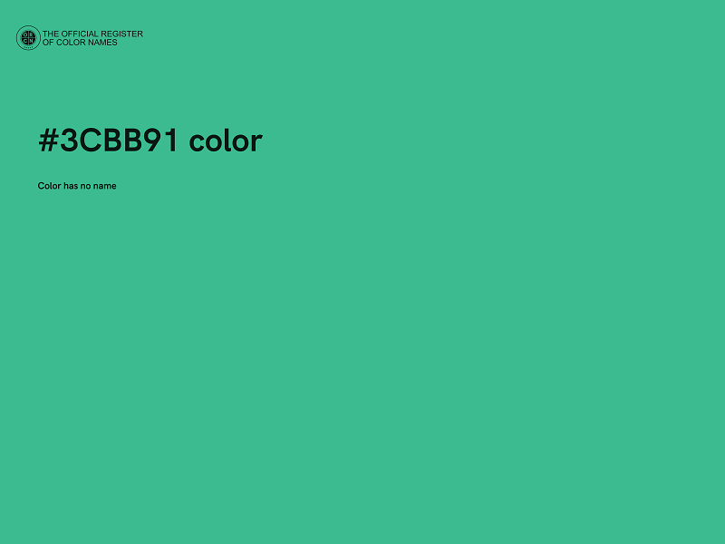 #3CBB91 color image