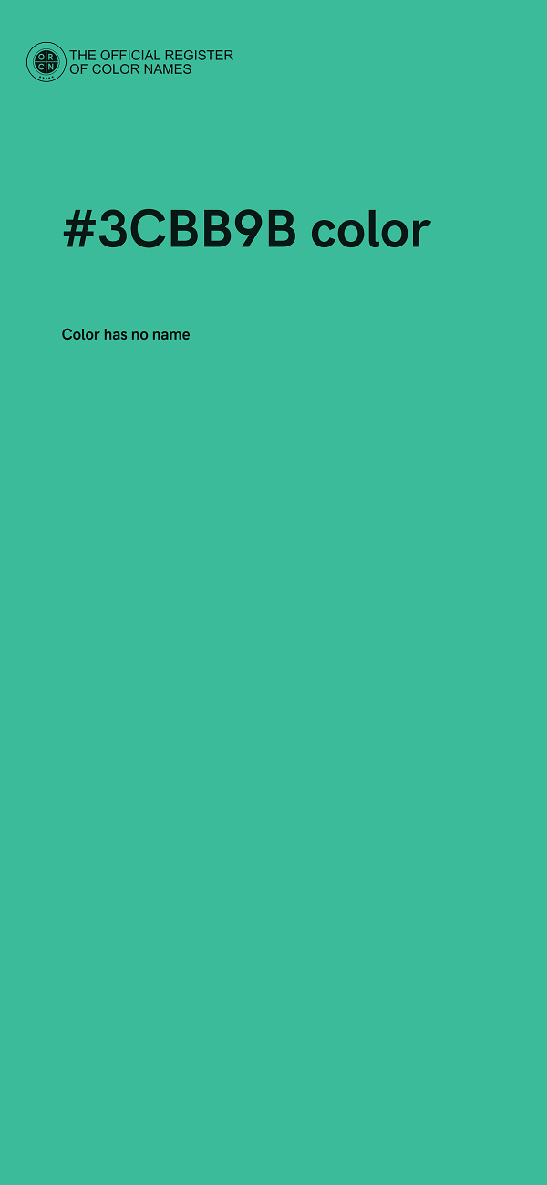 #3CBB9B color image