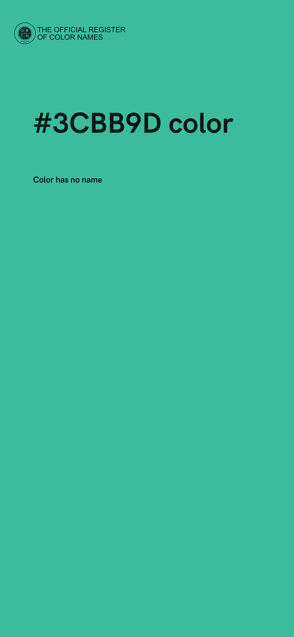 #3CBB9D color image