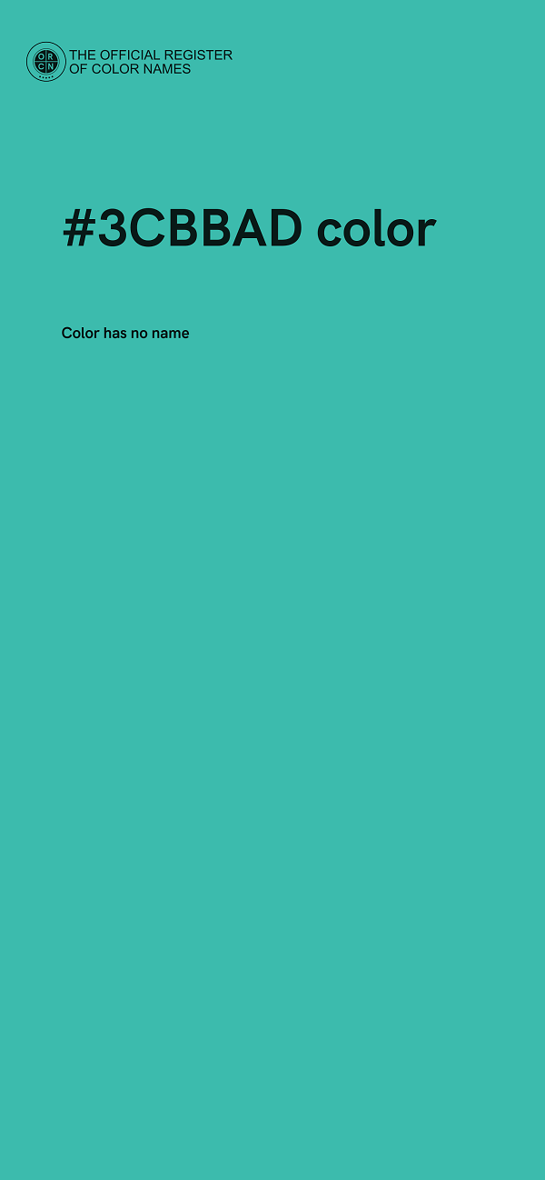 #3CBBAD color image