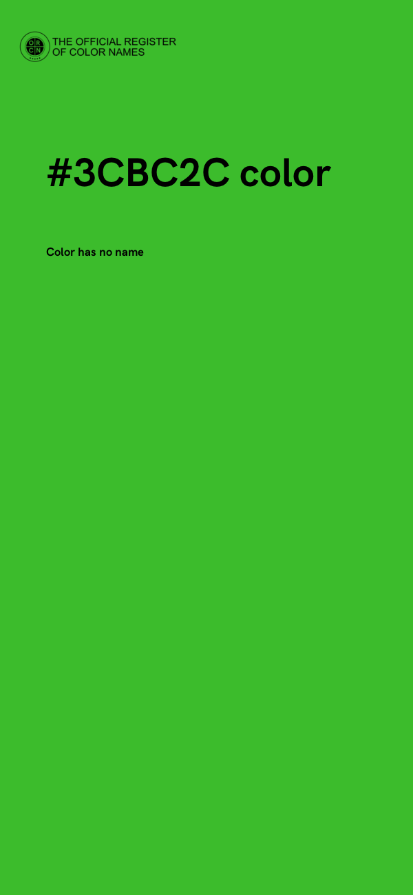 #3CBC2C color image