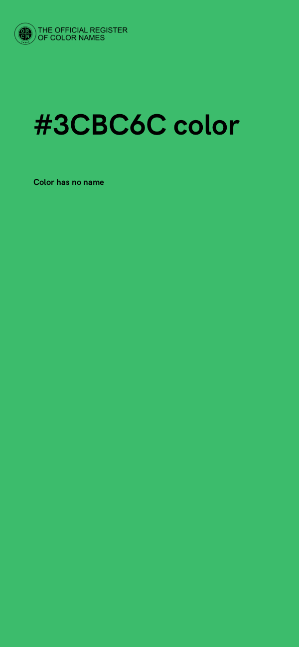 #3CBC6C color image