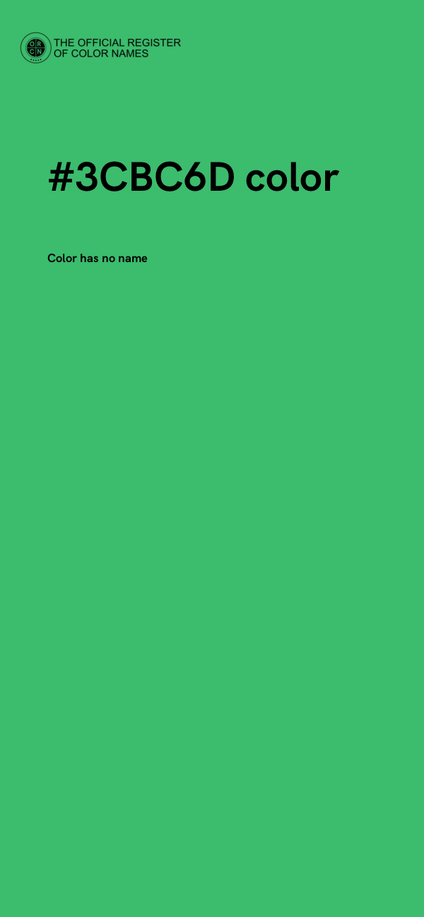 #3CBC6D color image