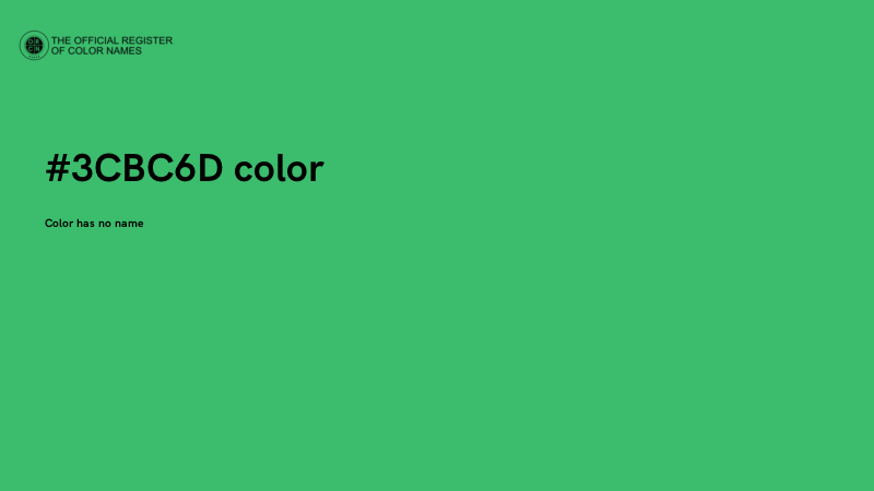 #3CBC6D color image