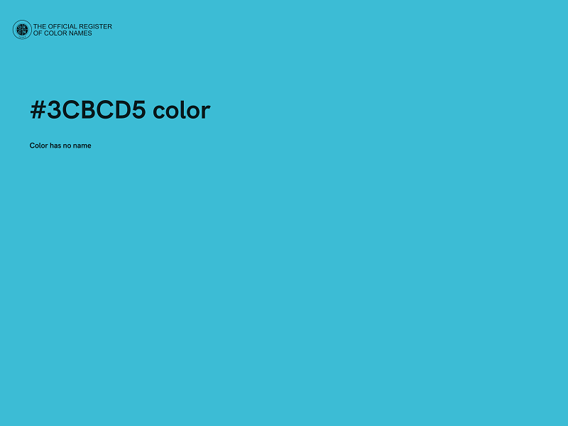 #3CBCD5 color image