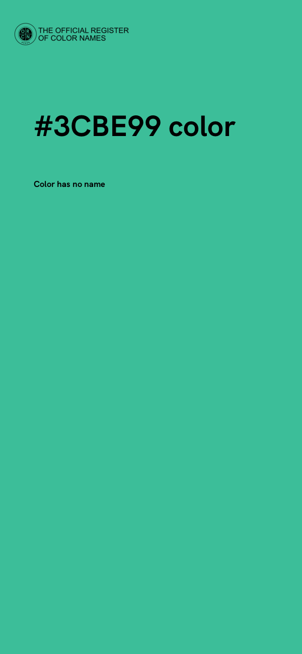 #3CBE99 color image