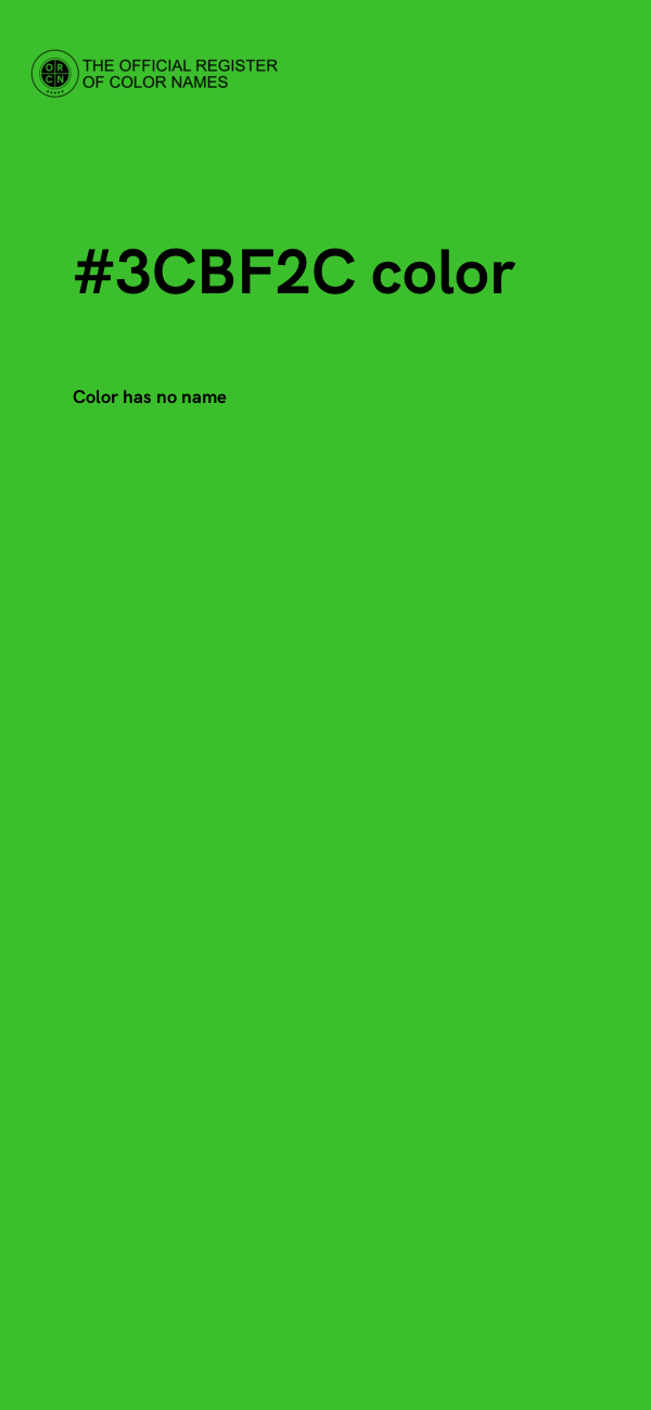 #3CBF2C color image
