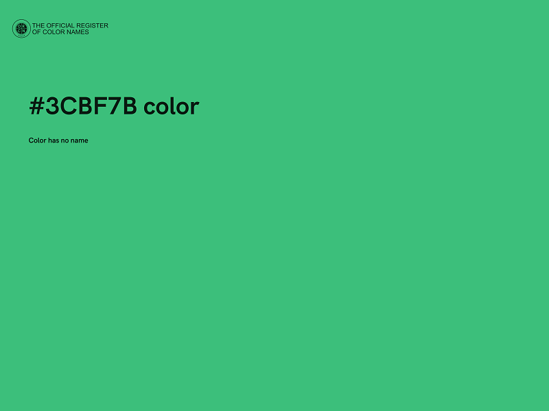 #3CBF7B color image