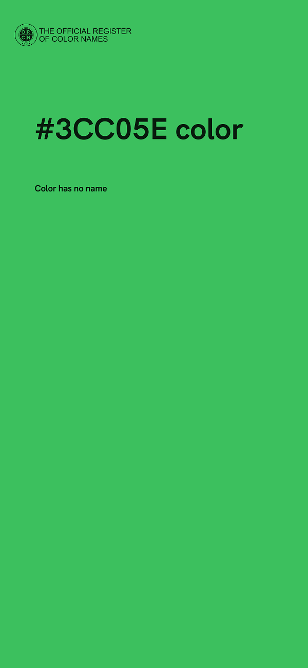 #3CC05E color image