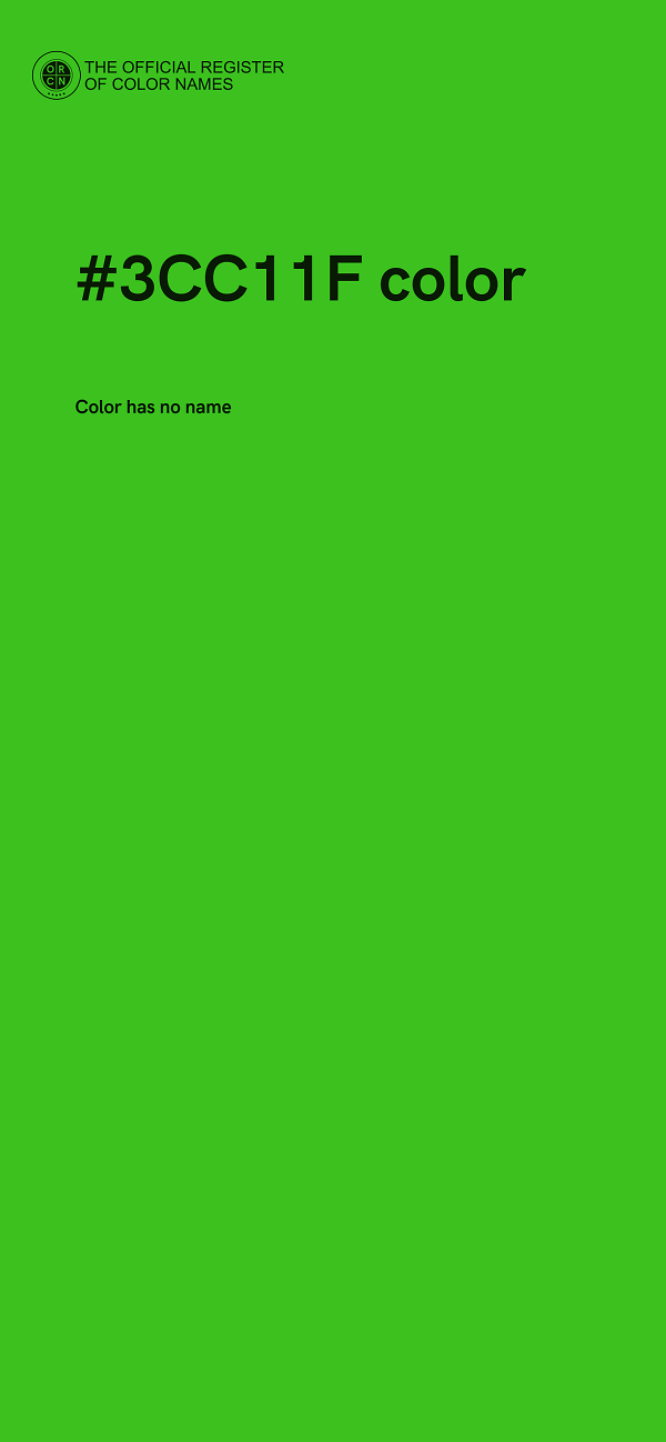 #3CC11F color image