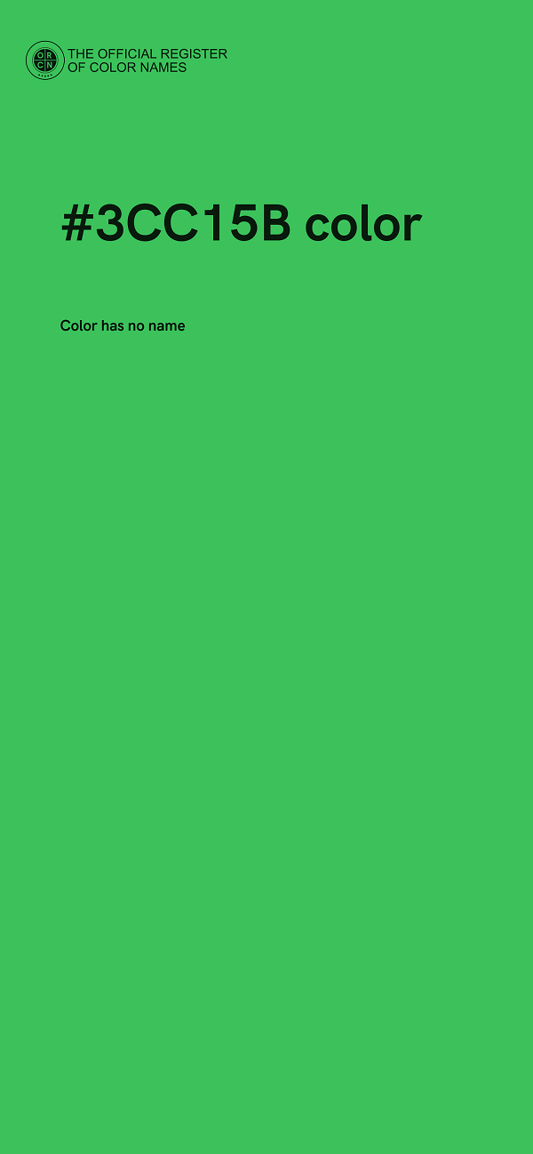 #3CC15B color image