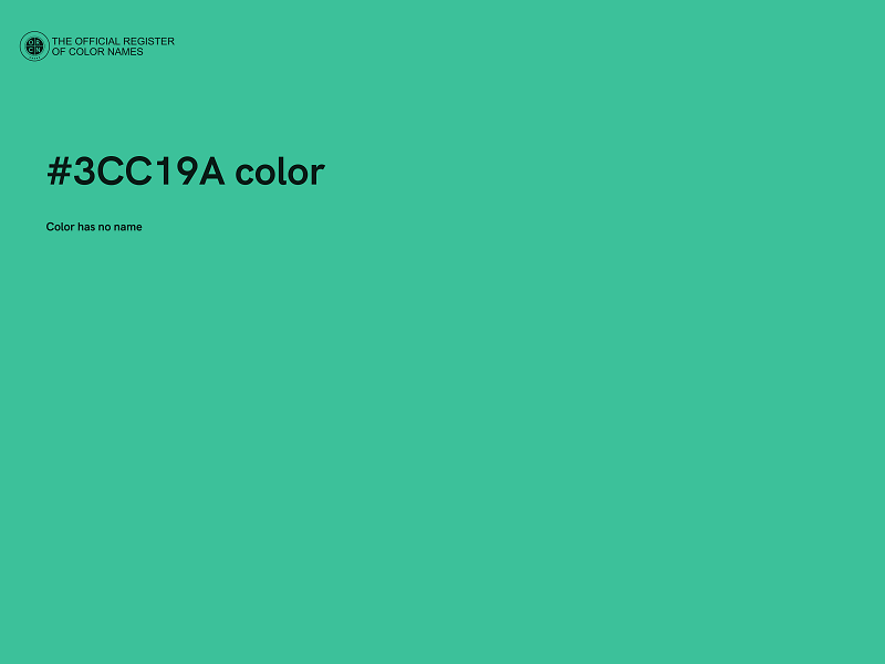 #3CC19A color image