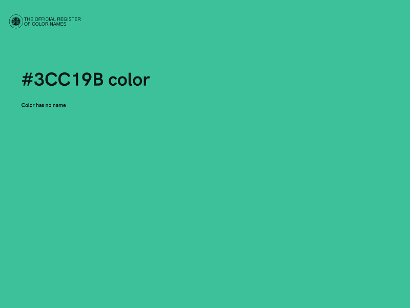 #3CC19B color image