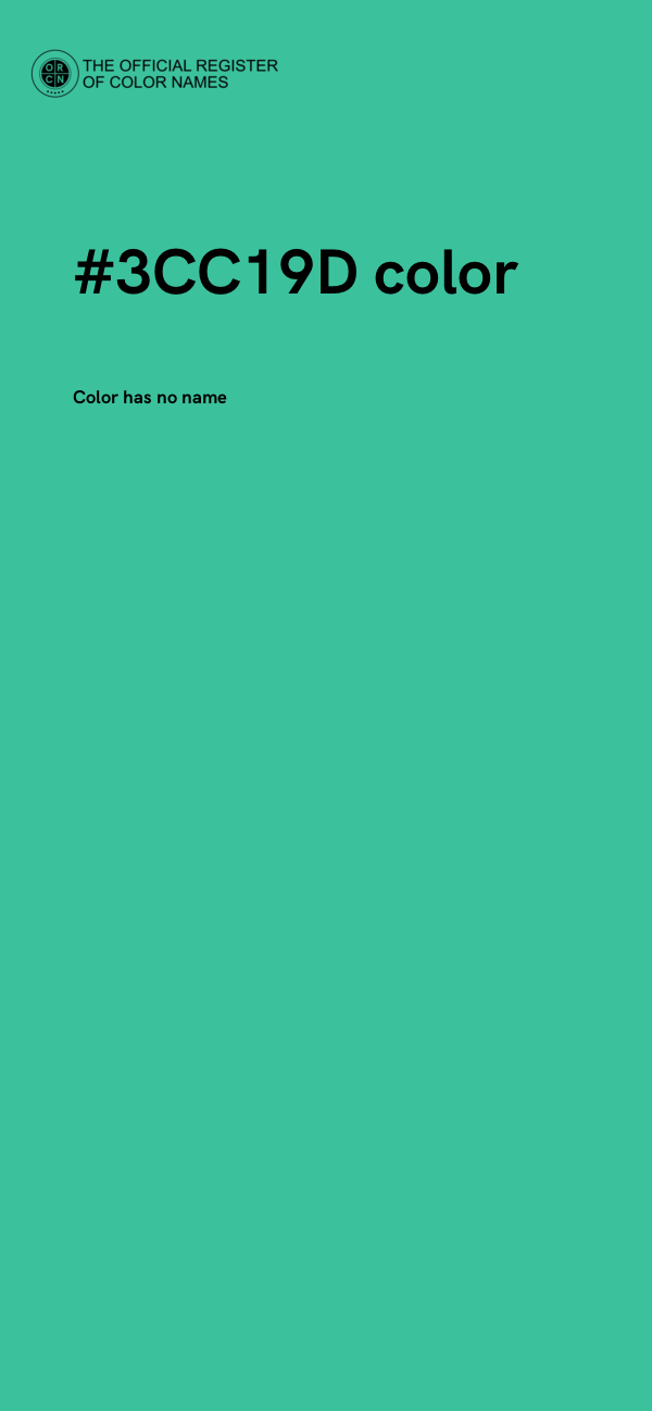 #3CC19D color image