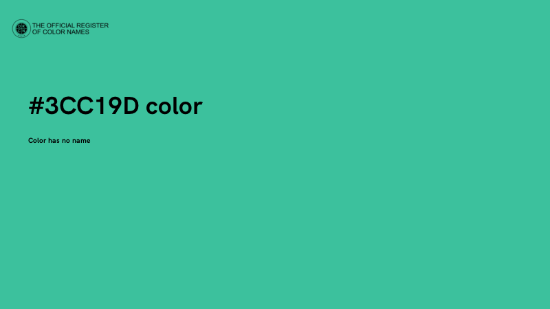 #3CC19D color image