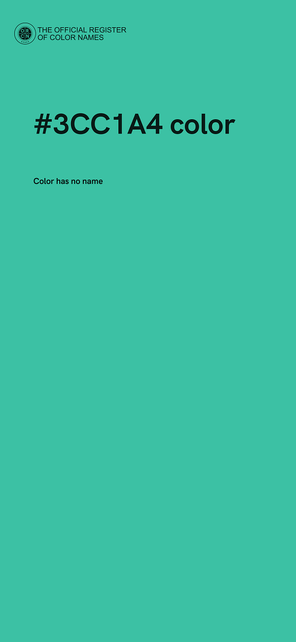 #3CC1A4 color image