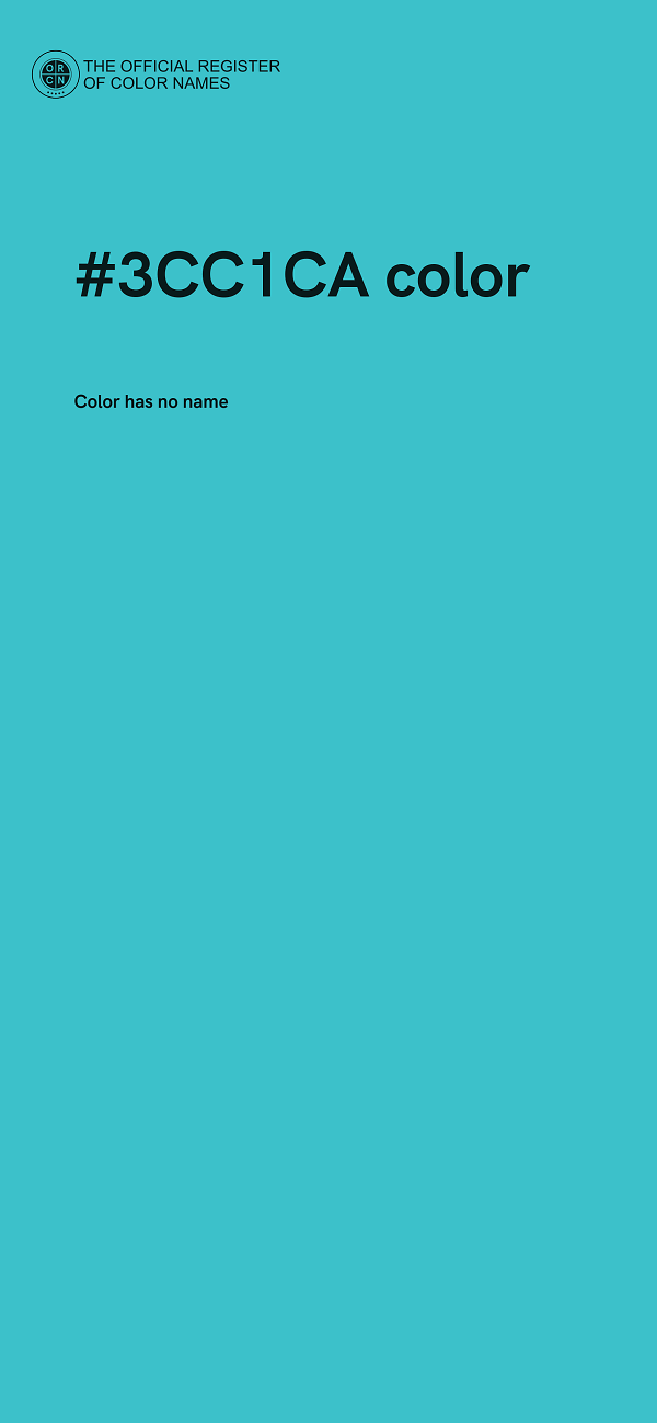 #3CC1CA color image