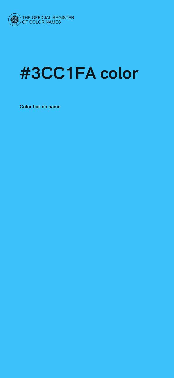 #3CC1FA color image