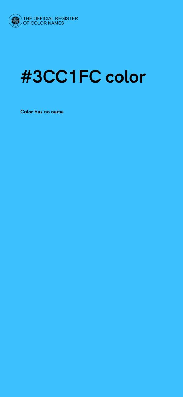 #3CC1FC color image