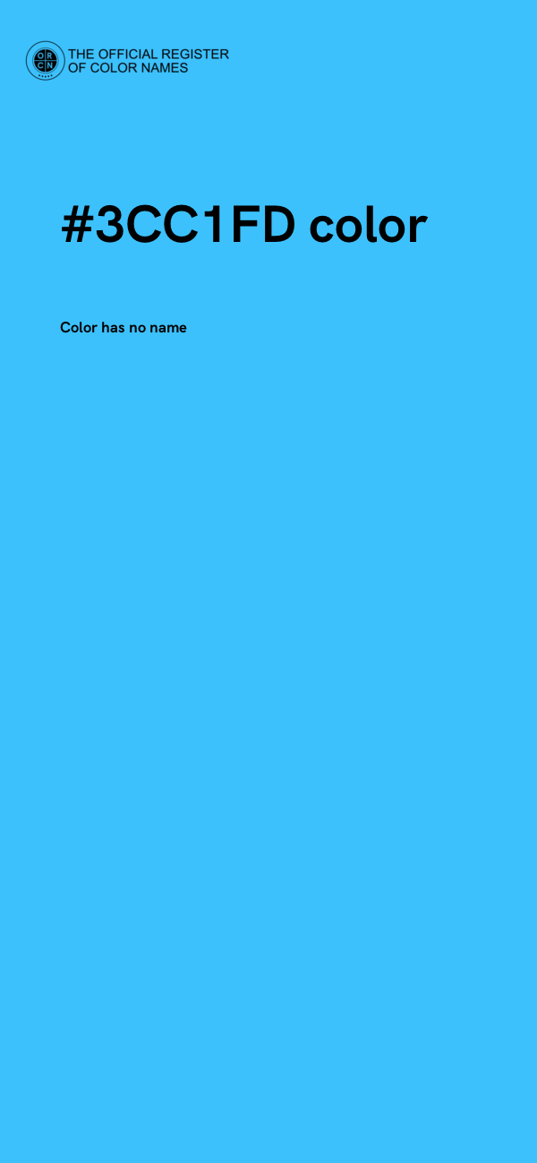 #3CC1FD color image