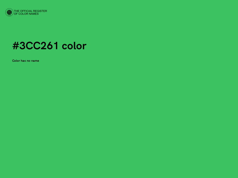 #3CC261 color image