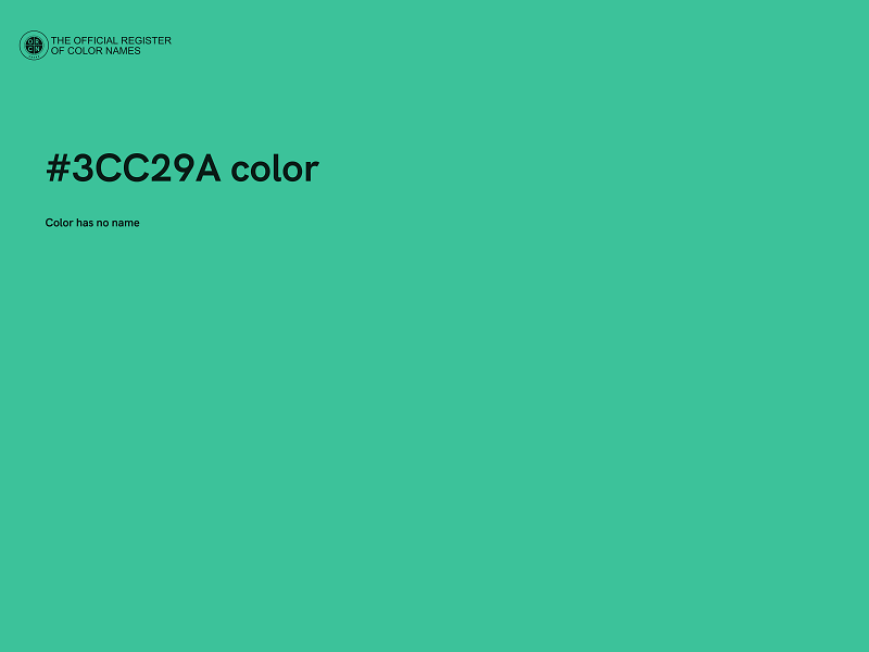 #3CC29A color image