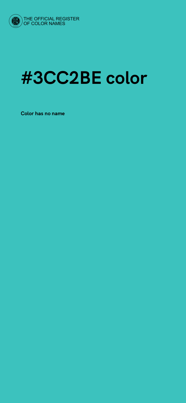 #3CC2BE color image