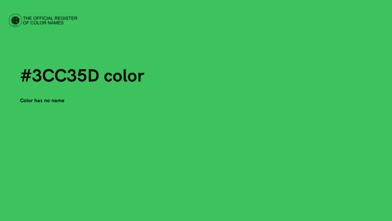 #3CC35D color image