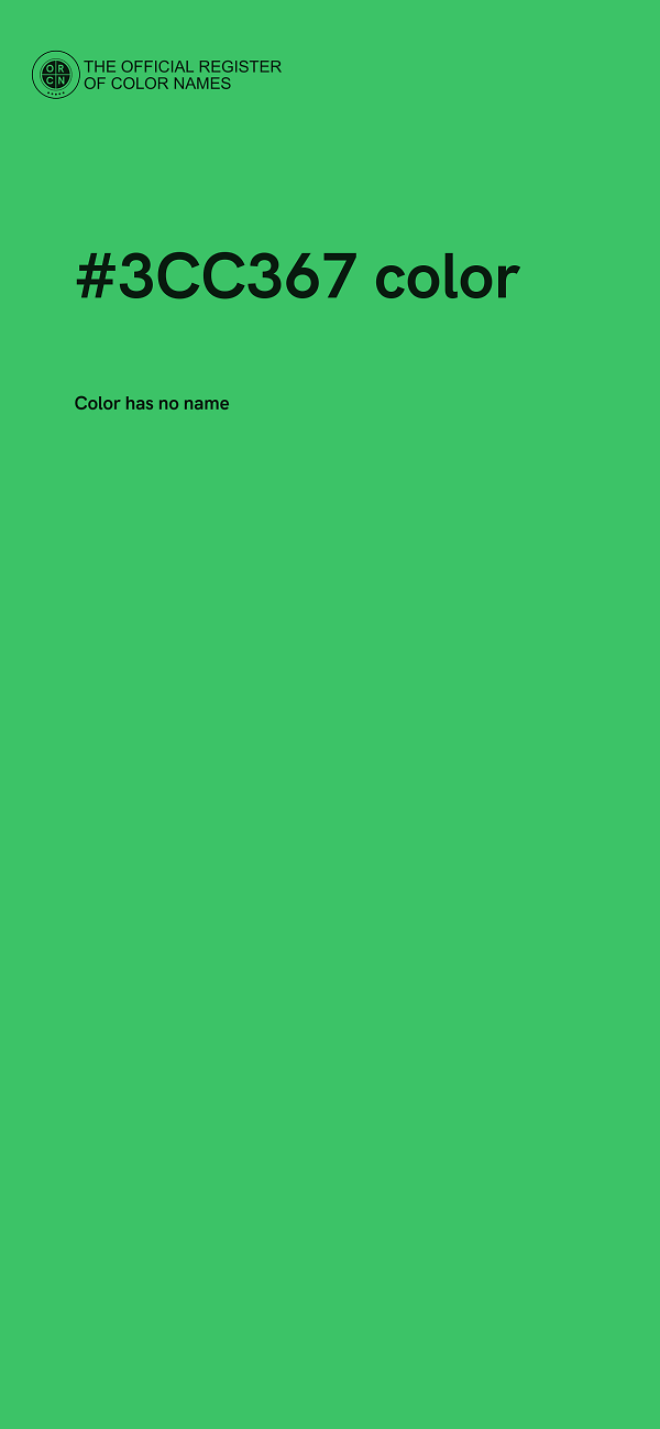 #3CC367 color image