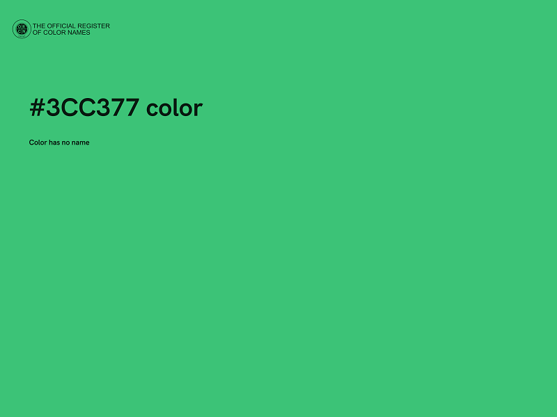 #3CC377 color image