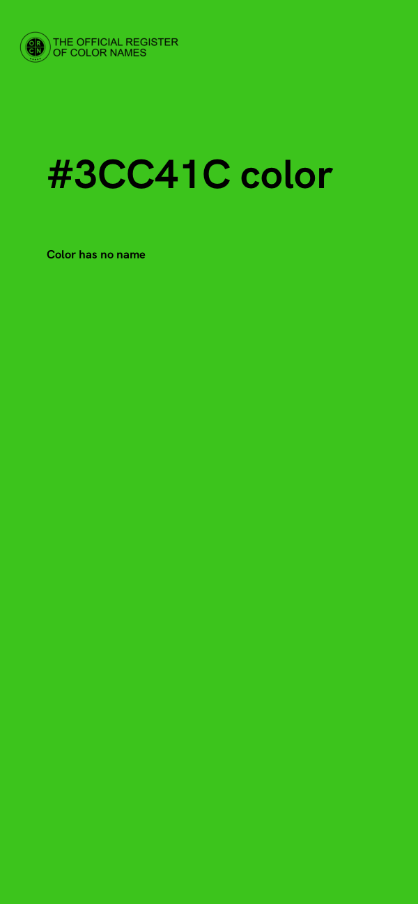 #3CC41C color image