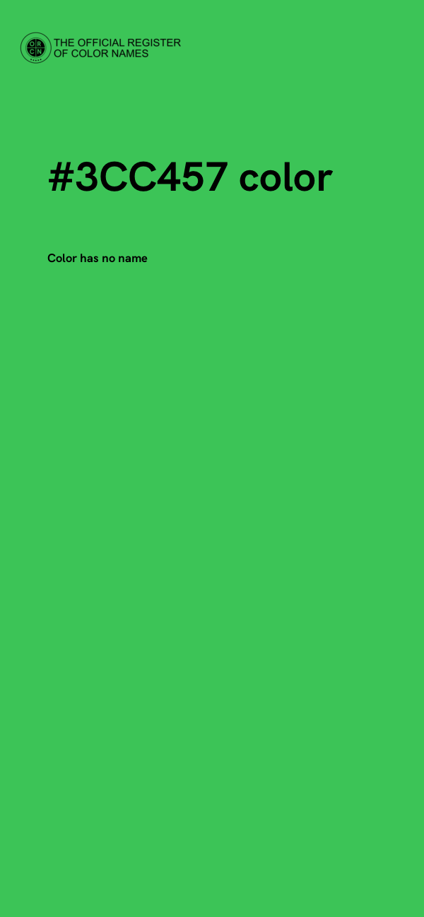 #3CC457 color image