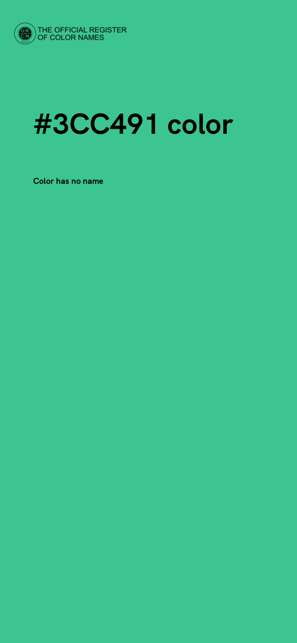 #3CC491 color image