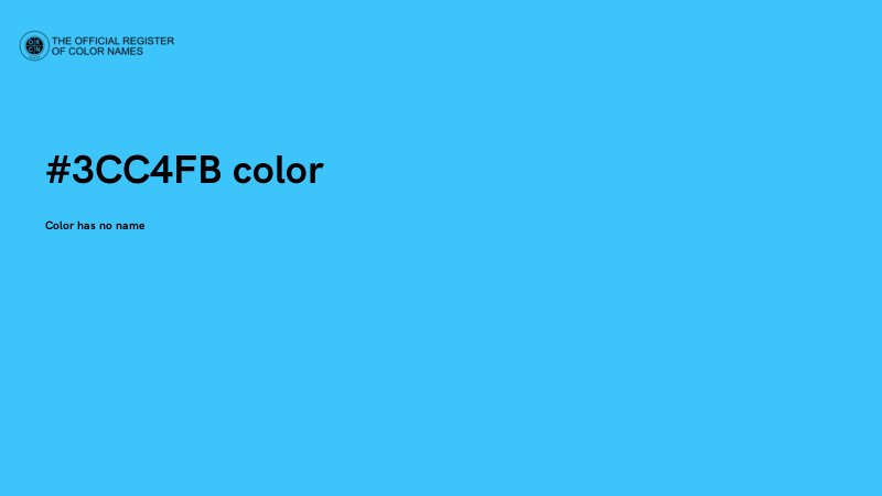 #3CC4FB color image