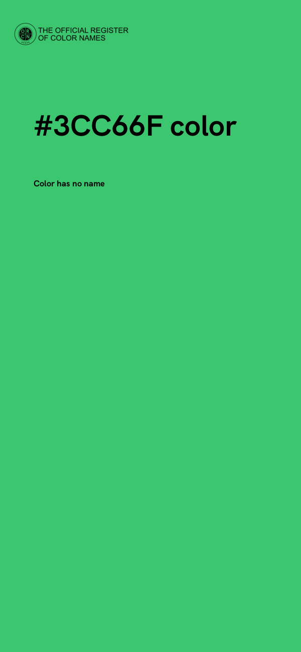 #3CC66F color image