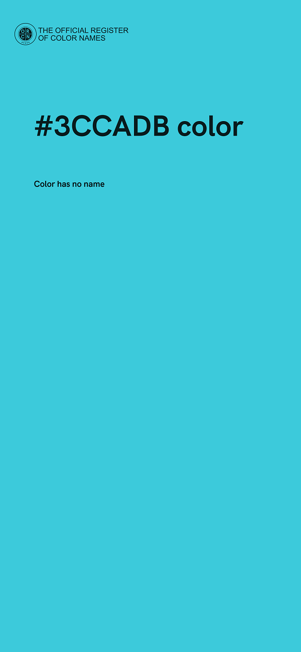 #3CCADB color image
