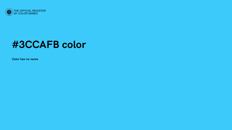 #3CCAFB color image