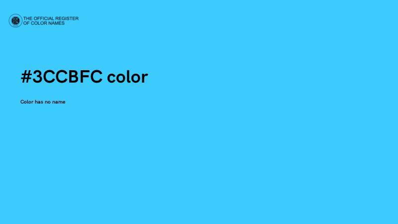 #3CCBFC color image
