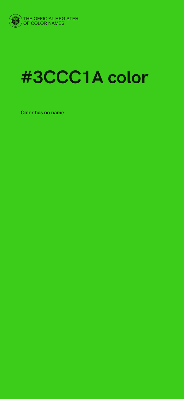#3CCC1A color image