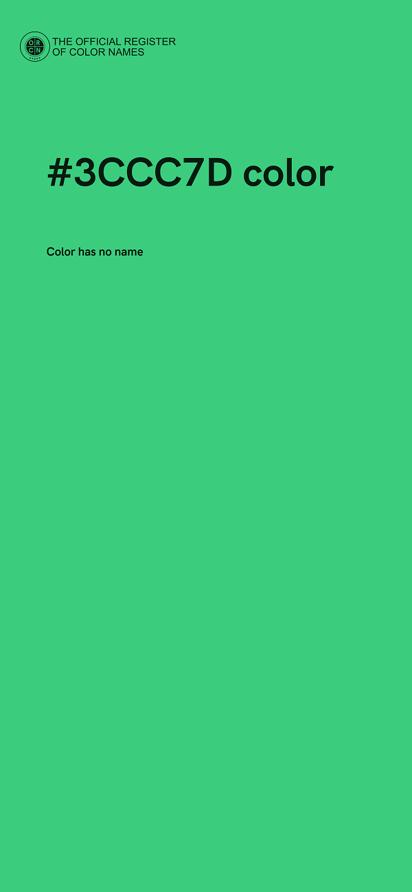 #3CCC7D color image