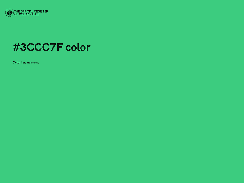 #3CCC7F color image