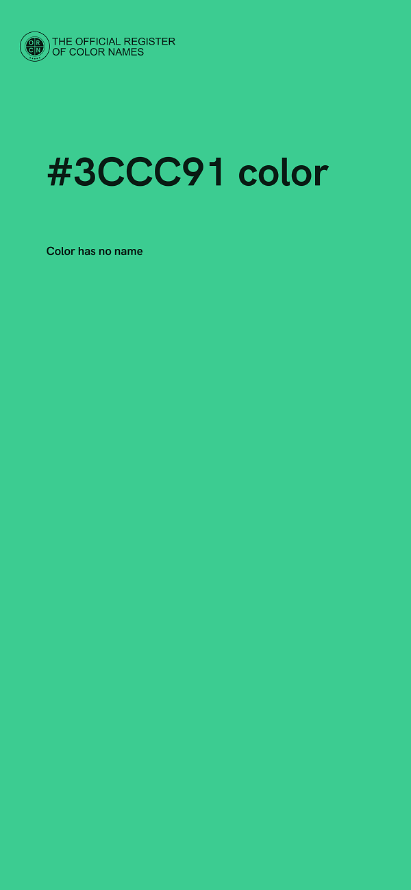 #3CCC91 color image