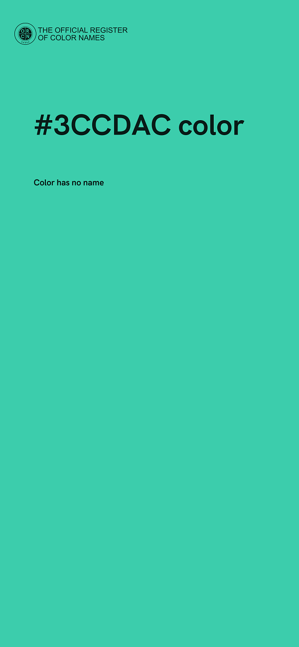 #3CCDAC color image