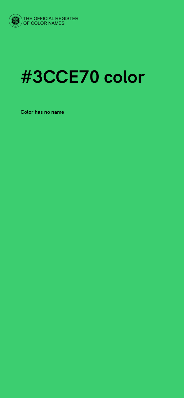 #3CCE70 color image