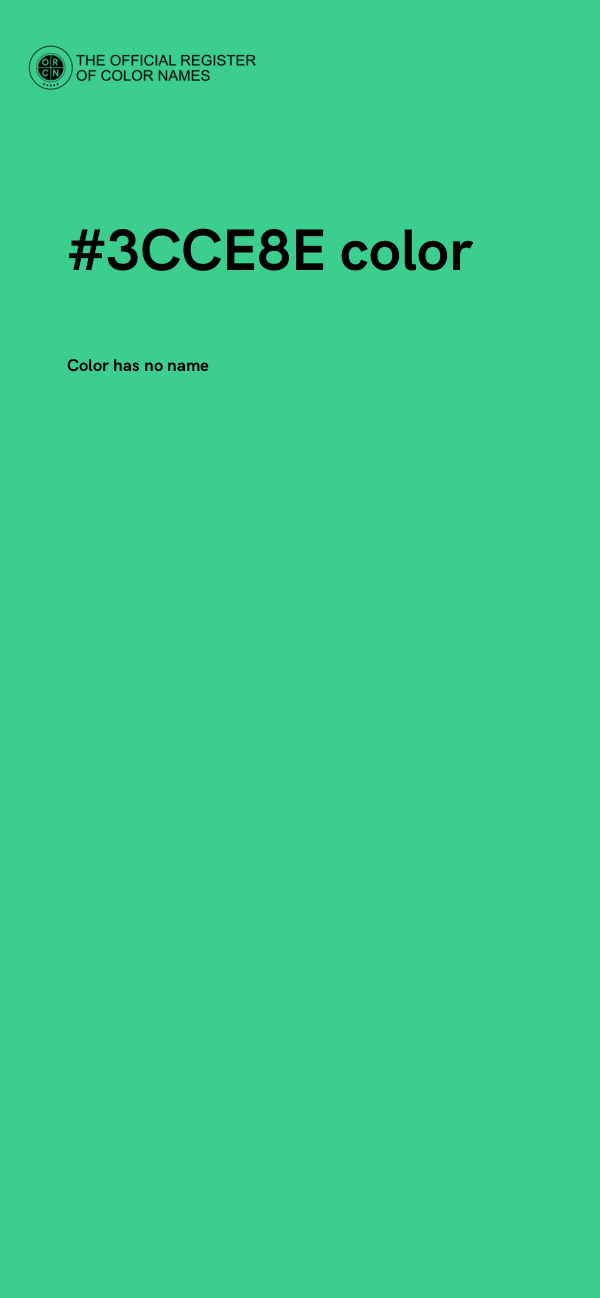 #3CCE8E color image